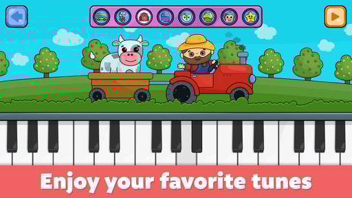 Baby piano and music games and toddlers