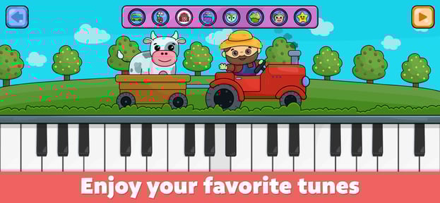 Baby piano and music games and toddlers