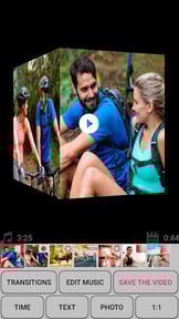 Photo slideshow with music