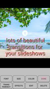 Photo slideshow with music