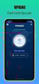 Vpnine - Fast and Secure VPN