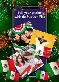Mexican flag photo editor