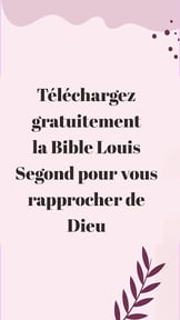 Bible Louis Segond avec audio