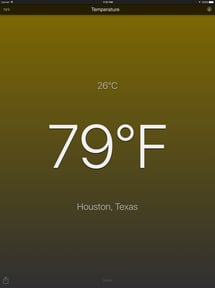Temperature App