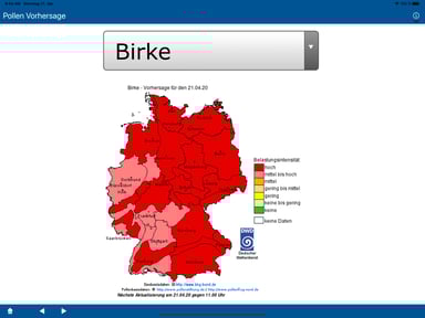Pollen Vorhersage (DEU)