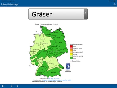 Pollen Vorhersage (DEU)
