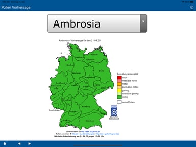 Pollen Vorhersage (DEU)
