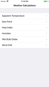 Weather Calculations