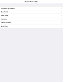 Weather Calculations