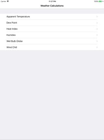 Weather Calculations