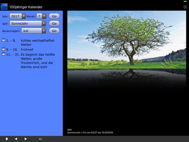 100Jähriger Kalender + Bauernregeln