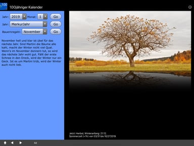 100Jähriger Kalender + Bauernregeln
