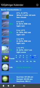 100Jähriger Kalender + Bauernregeln