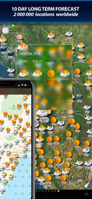 Weather and wind map