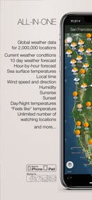 Weather and wind map