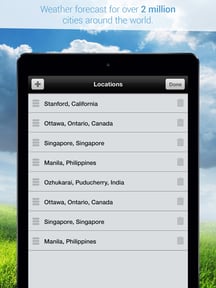 Weather Cast HD : Live World Weather Forecasts & Reports with World Clock for iPad & iPhone
