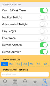 Sun Calendar
