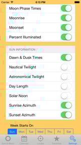 Sun Calendar