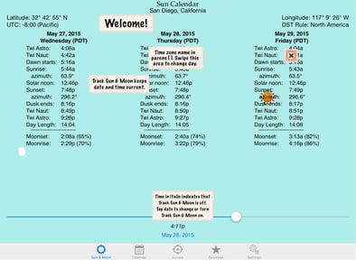 Sun Calendar