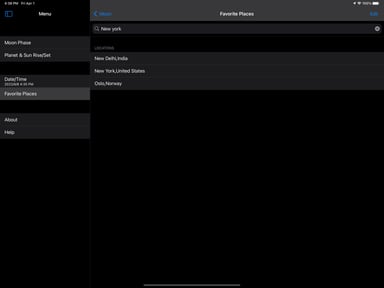 Moon Phase & Sun Rise/Set