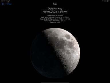 Moon Phase & Sun Rise/Set