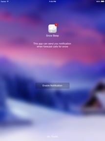 Will it Snow? PRO Notification