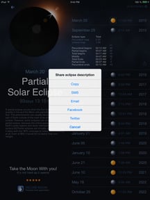 Solar and Lunar Eclipses - Full and Partial Eclipse Calendar