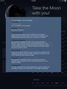 Moon Days - Lunar Calendar and Void of Course Times