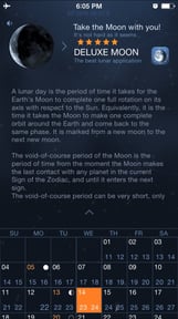 Moon Days - Lunar Calendar and Void of Course Times