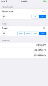 Windchill Temperature