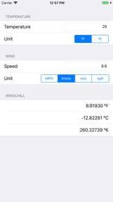 Windchill Temperature