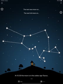 Moon phases calendar and night sky live