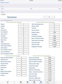 Baseball Player Stats Tracker