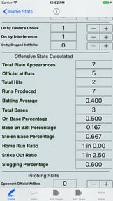 Baseball Player Stats Tracker