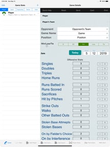 Baseball Player Stats Tracker