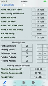Baseball Player Stats Tracker