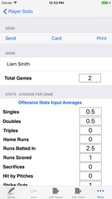Baseball Player Stats Tracker