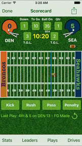 iTouchdown Football Scoring