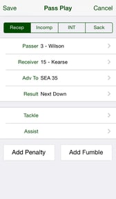 iTouchdown Football Scoring