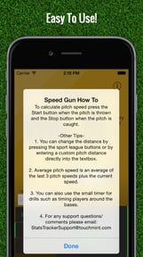 Baseball Pitch Speed - Radar Gun