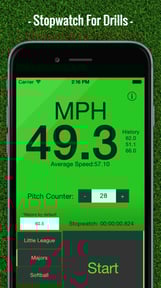 Baseball Pitch Speed - Radar Gun