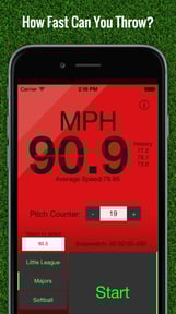 Baseball Pitch Speed - Radar Gun