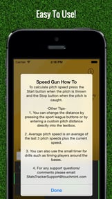 Baseball Pitch Speed - Radar Gun