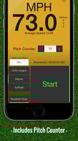 Baseball Pitch Speed - Radar Gun