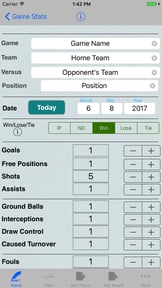 LaCrosse Stats & Player Tracker