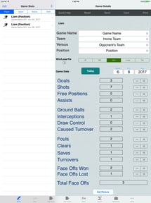 LaCrosse Stats & Player Tracker