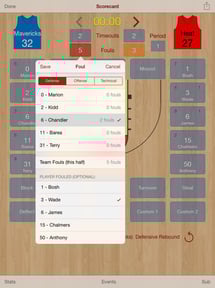 HoopStats Basketball Scoring