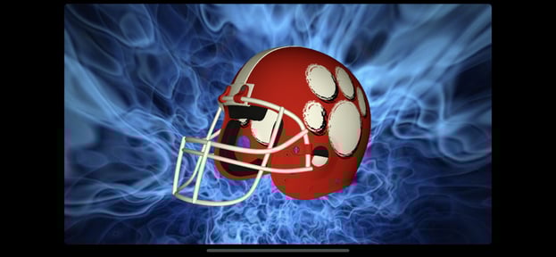 Football Helmet 3D