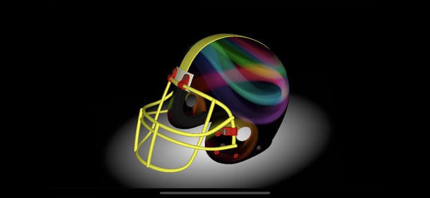 Football Helmet 3D