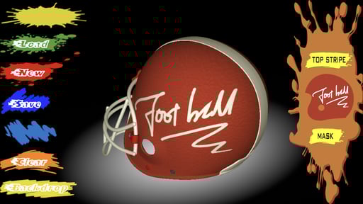 Football Helmet 3D